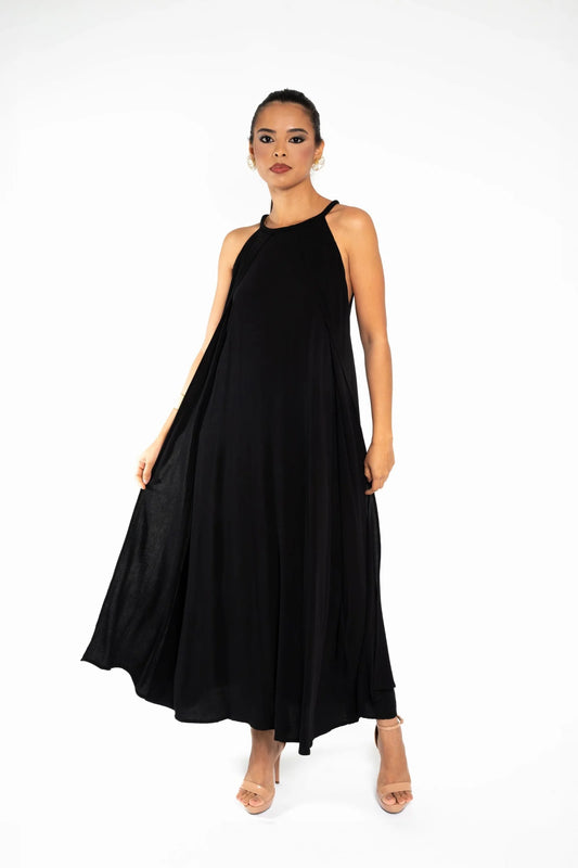 Vestido Fluido Longo